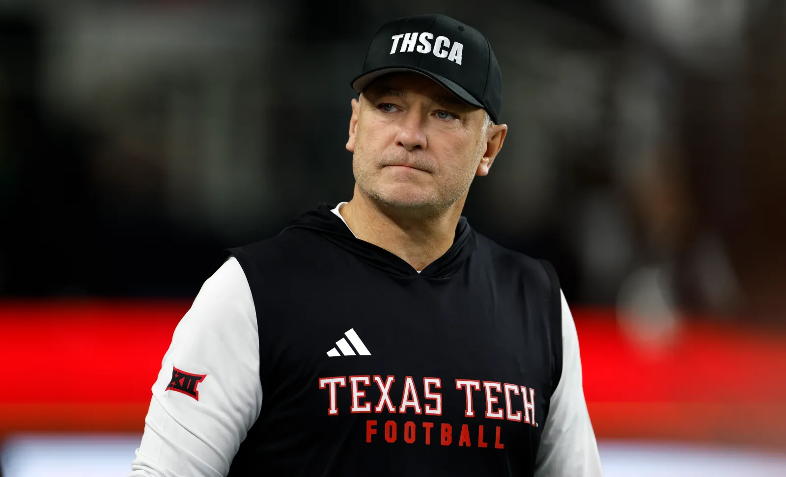 College football head coach Joey McGuire of the Texas Tech Red Raiders