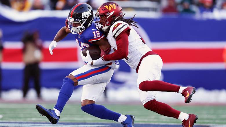 Darius Slayton and Antonio Hamilton Sr.