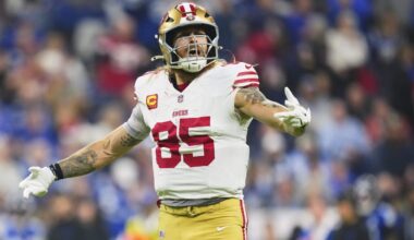49ers GM John Lynch says George Kittle will be game-time decision Sunday