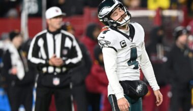 Why Eagles are sticking with Jake Elliott after three missed field goals vs. Commanders