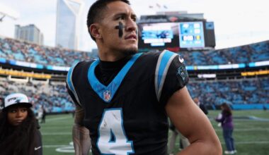 After big game vs. Bucs, Panthers’ Tetairoa McMillan again the OROY betting favorite