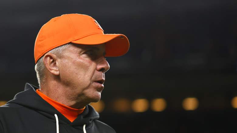 Denver Broncos head coach Sean Payton looks on during an NFL game.