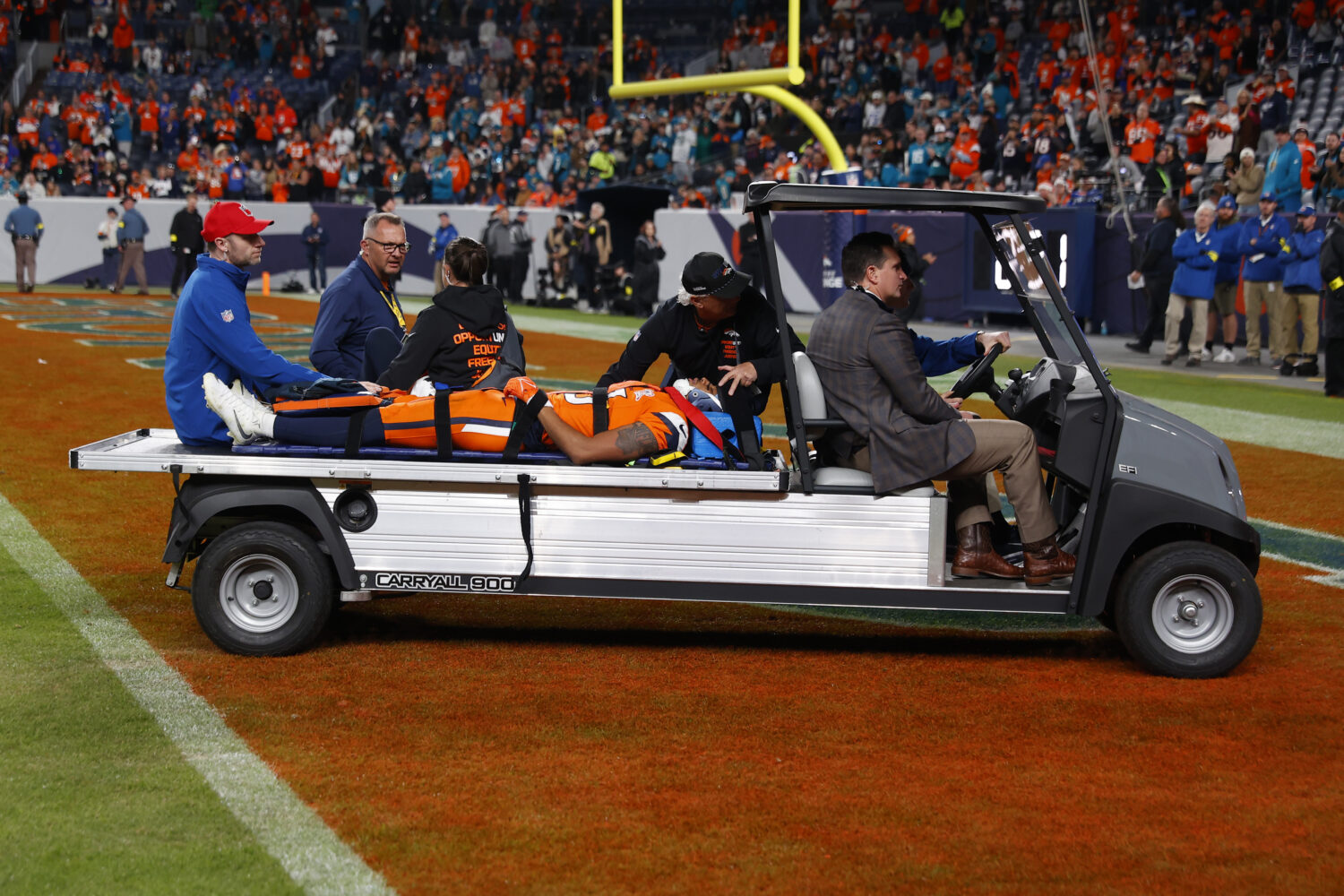 Denver Broncos receiver Pat Bryant released from the hospital after scary hit against Jacksonville