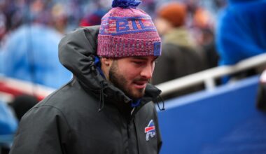 Dalton Kincaid injury update: Bills TE wearing knee brace, status uncertain for Bengals