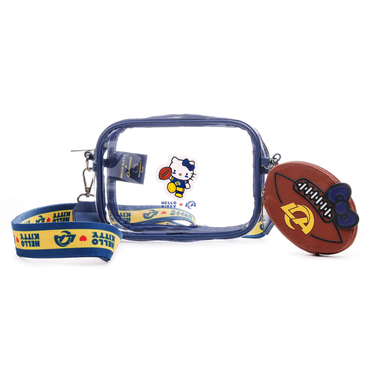 Sneak peak of Hello Kitty x LA Rams collab up close