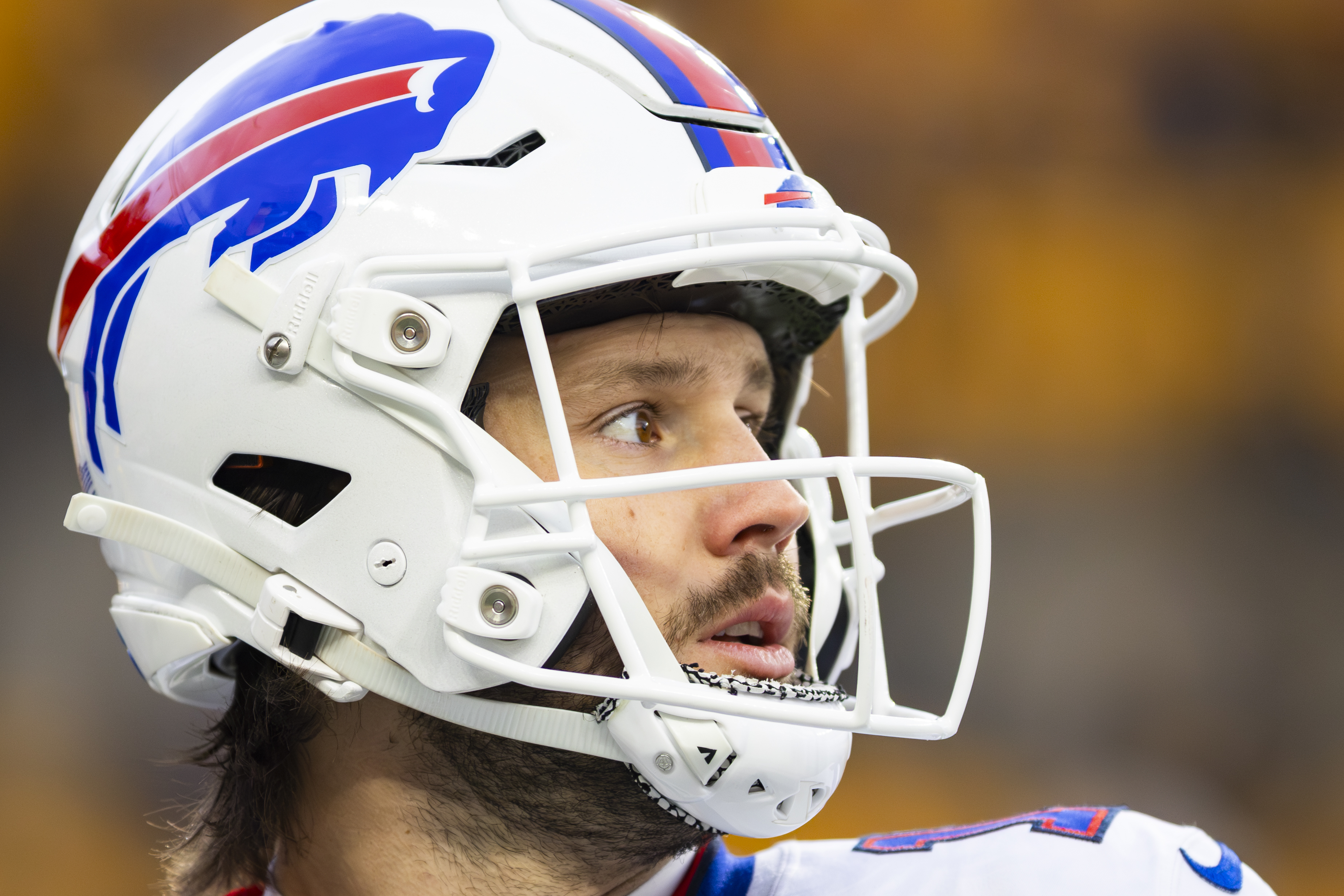 Buffalo Bills quarterback Josh Allen (17) in-game. Pittsburgh Steelers vs. Buffalo BillsKylee Surike | Special to PennLive
