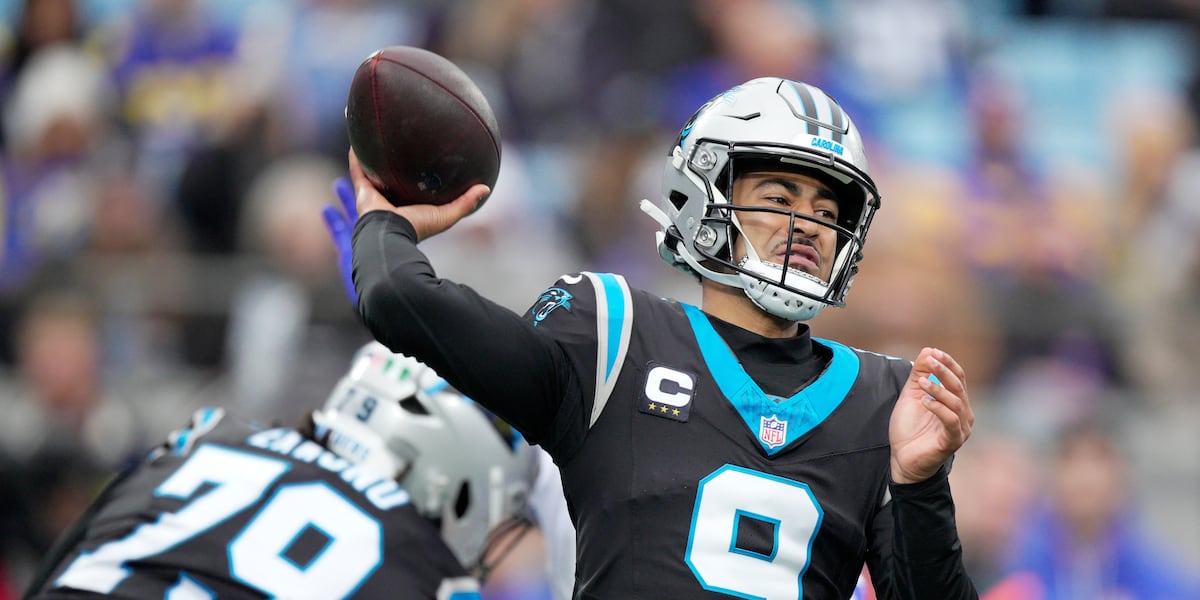 Young throws 3 TDs, Panthers turn over Stafford 3 times to end Rams’ 6-game win streak, 31-28