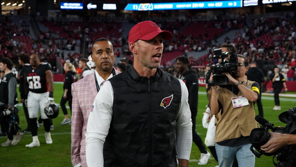 Cardinals coach Jonathan Gannon...