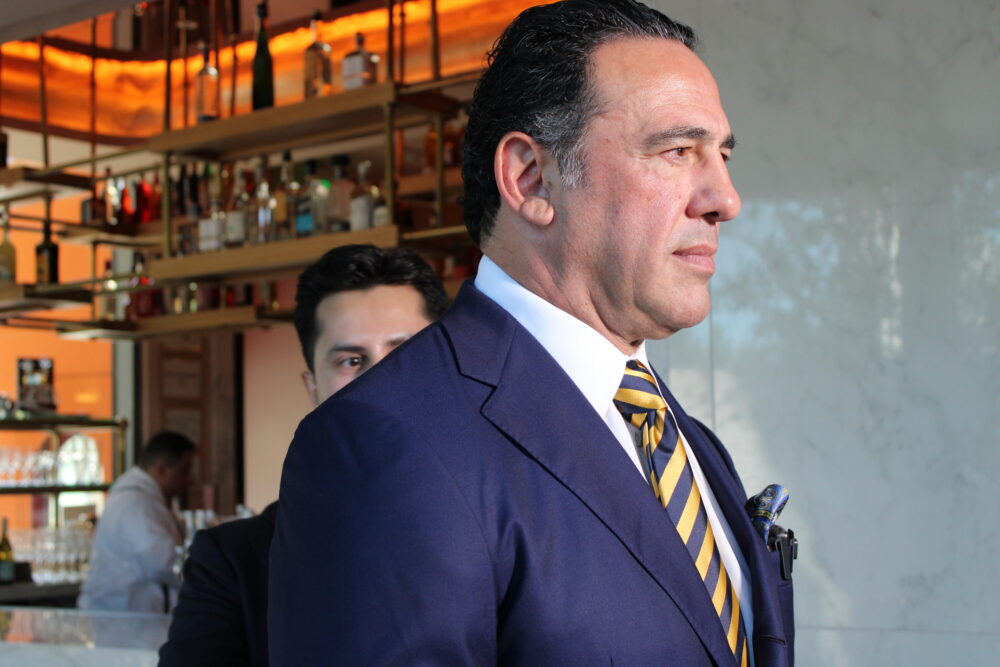Minority owner of the Houston Texans Javier Loya was at an event in Houston to announce an endorsement for former President Donald Trump on September 26, 2024.