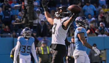 Receiver Jakobi Meyers and the Jaguars agree to a 3-year, $60M extension, AP source says