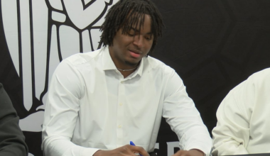 Bishop Luers football player, Jonas Muya signs with West Virginia