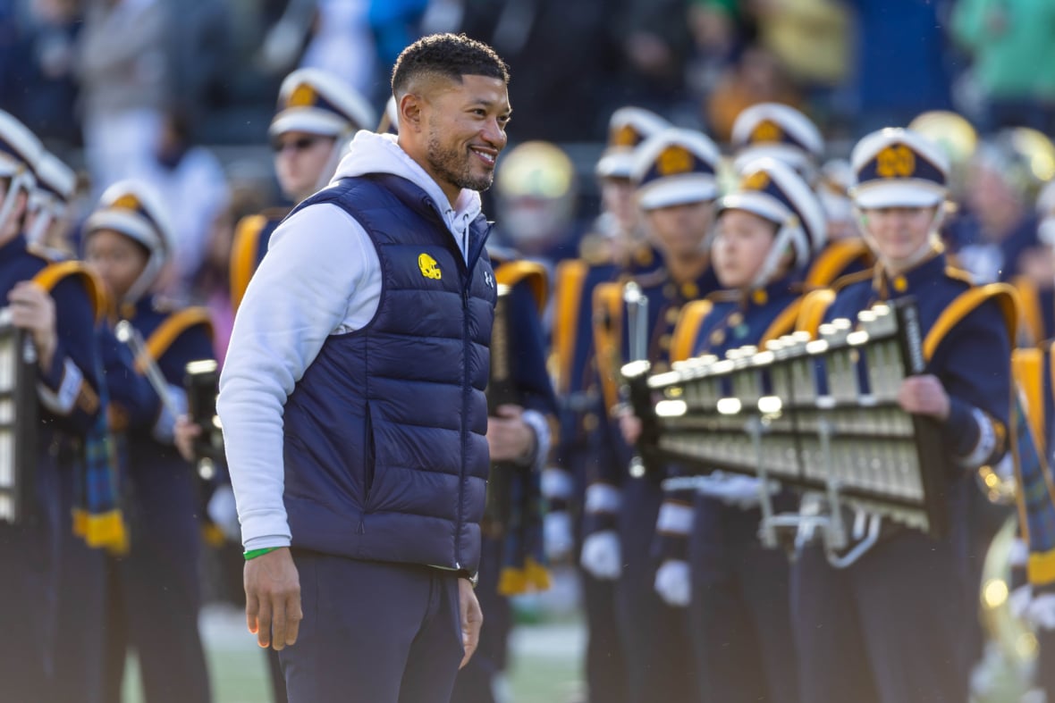 Latest on Marcus Freeman Leaving Notre Dame for NY Giants, Other Names on Coach Candidate List