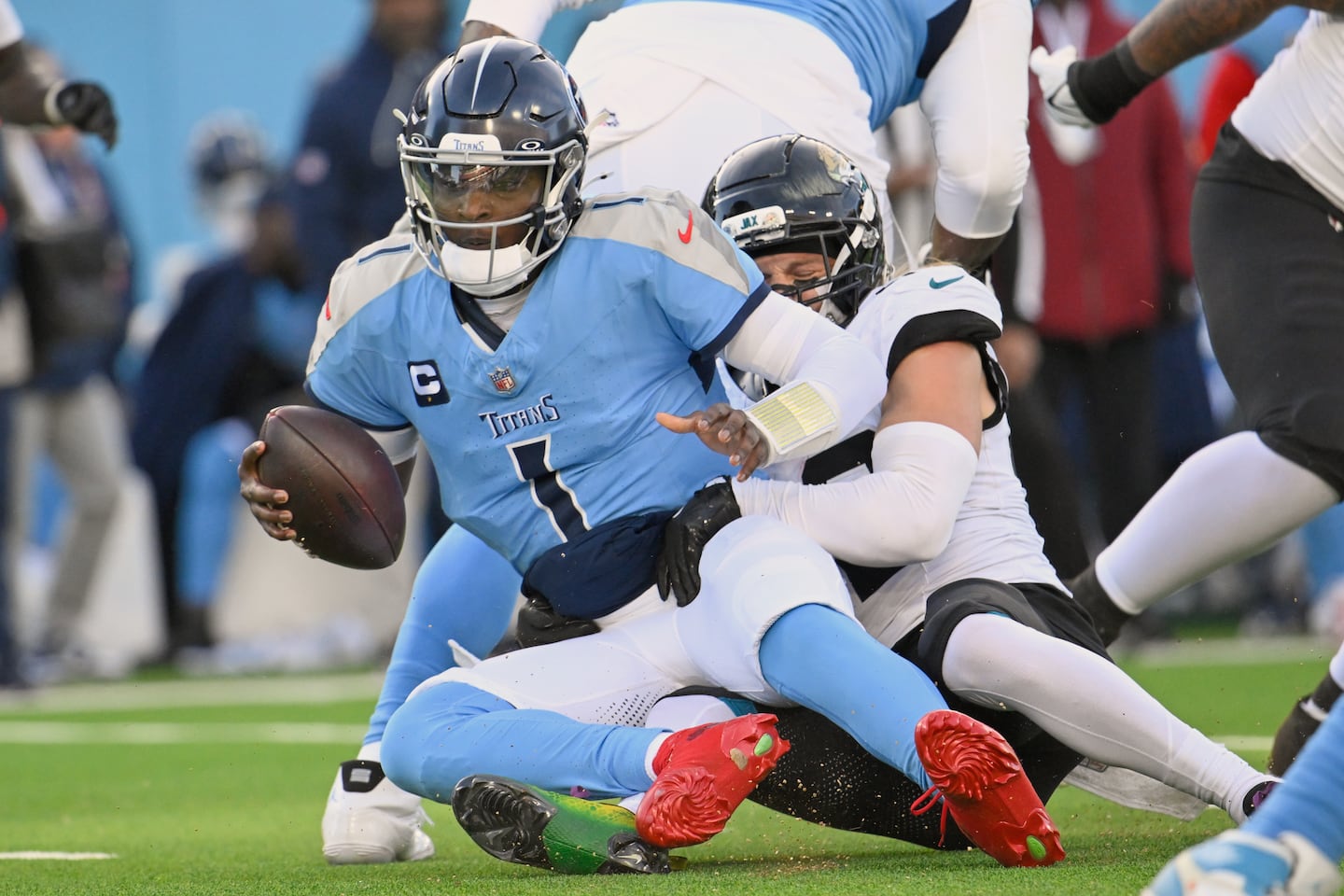 It's been a rough rookie season for Cam Ward, who has started every game at quarterback for the 1-11 Titans.