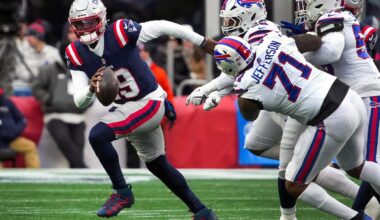 Patriots quarterback Joe Milton completed 22 of 29 passes for 241 yards and a touchdown in a win over the Bills in last season's finale at Gillette Stadium.