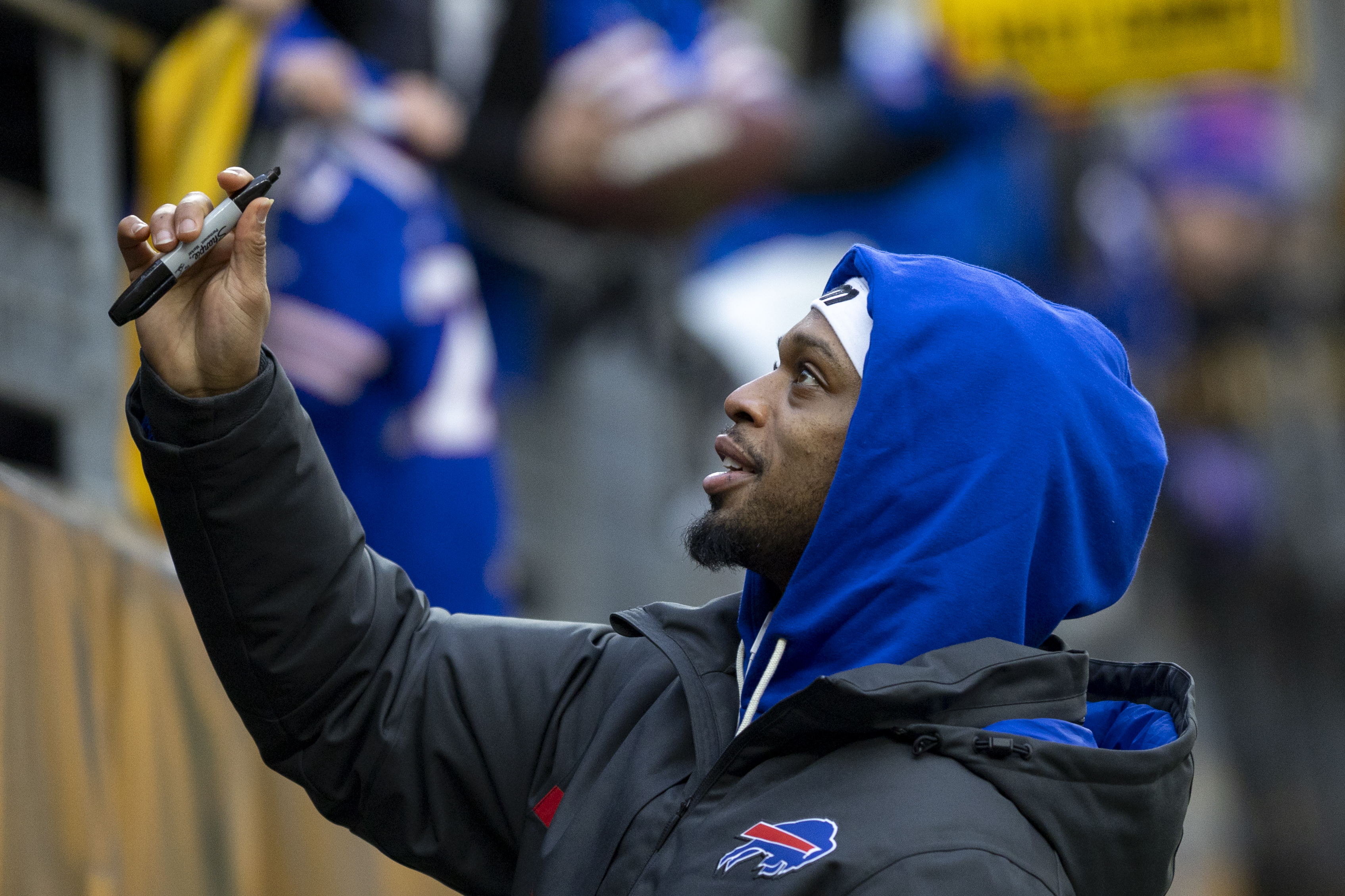 Buffalo Bills safety Damar Hamlin (3) during pre-game. Pittsburgh Steelers vs. Buffalo BillsKylee Surike | Special to PennLive
