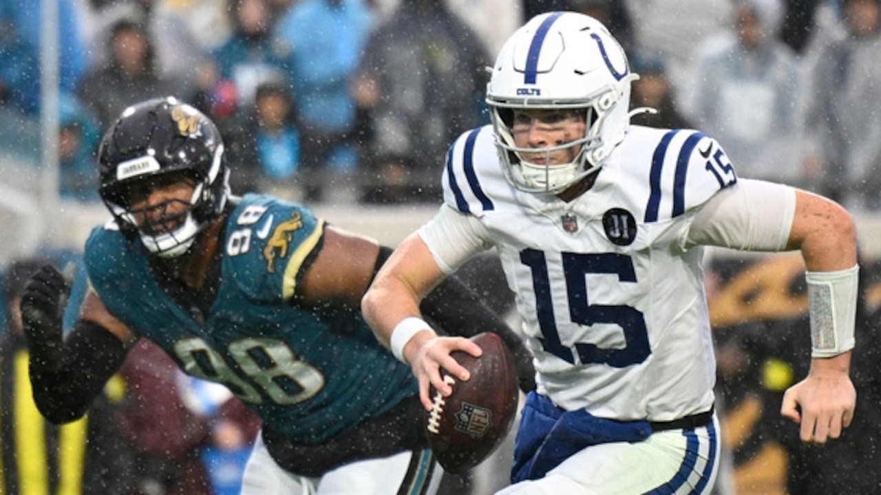 Which Fairhope-based quarterback will start for the Colts on Sunday?