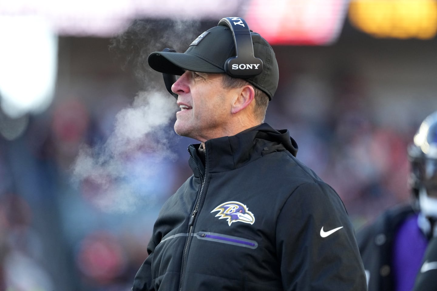 Despite an up-and-down season, veteran coach John Harbaugh still has the Ravens in reach of a playoff berth heading into Sunday night's game against the Patriots.