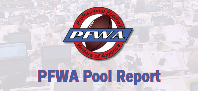 PFWA Pool Report: Houston at Indianapolis – Week 13 – Nov. 29, 2025