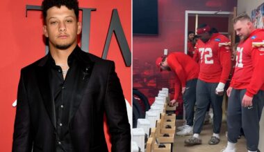 Patrick Mahomes Gifts Lavish Christmas Presents to Chiefs’ Offensive Linemen