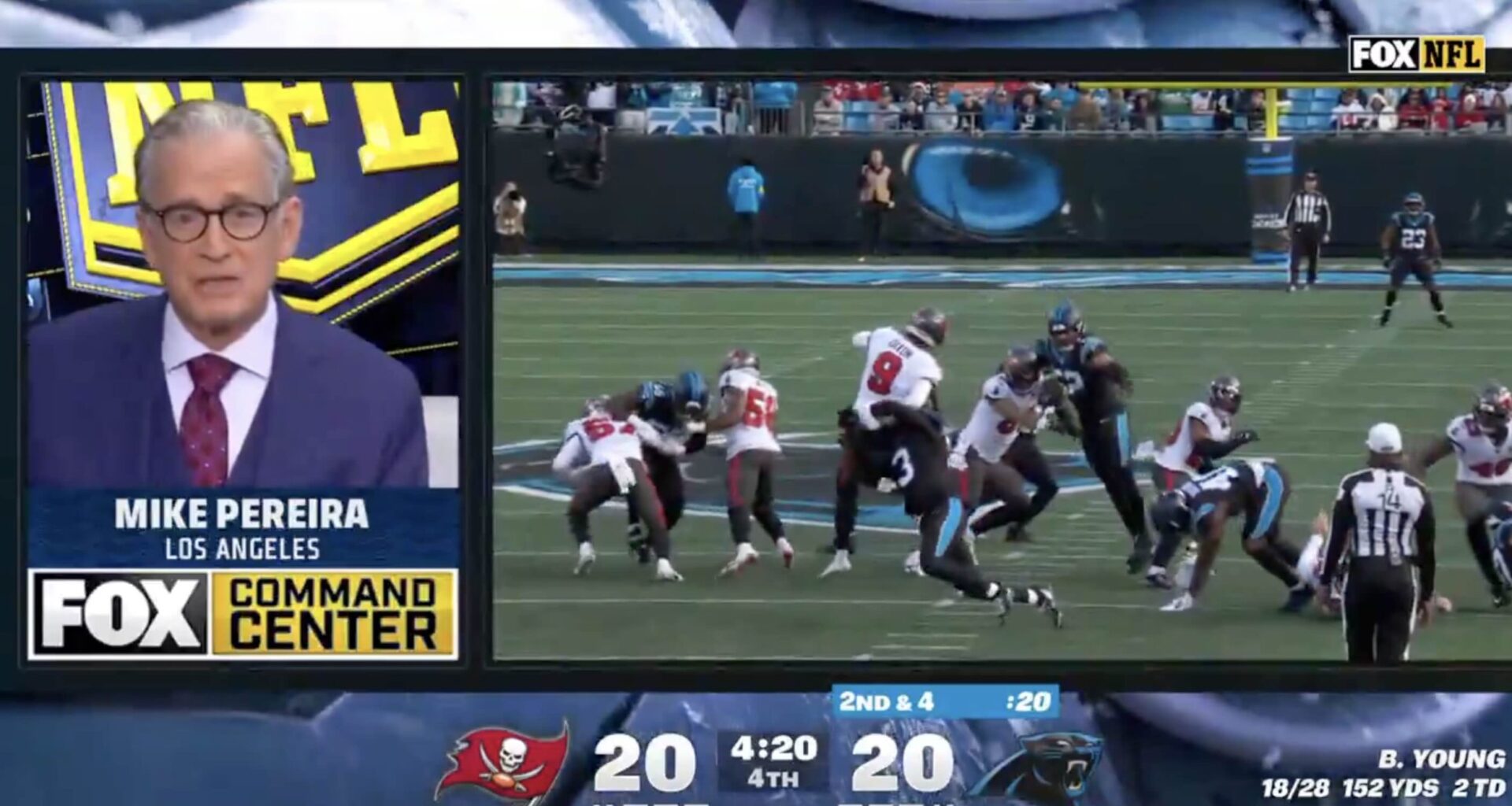 Fox's Mike Pereira points out Bucs-Panthers officials missed blatant penalty