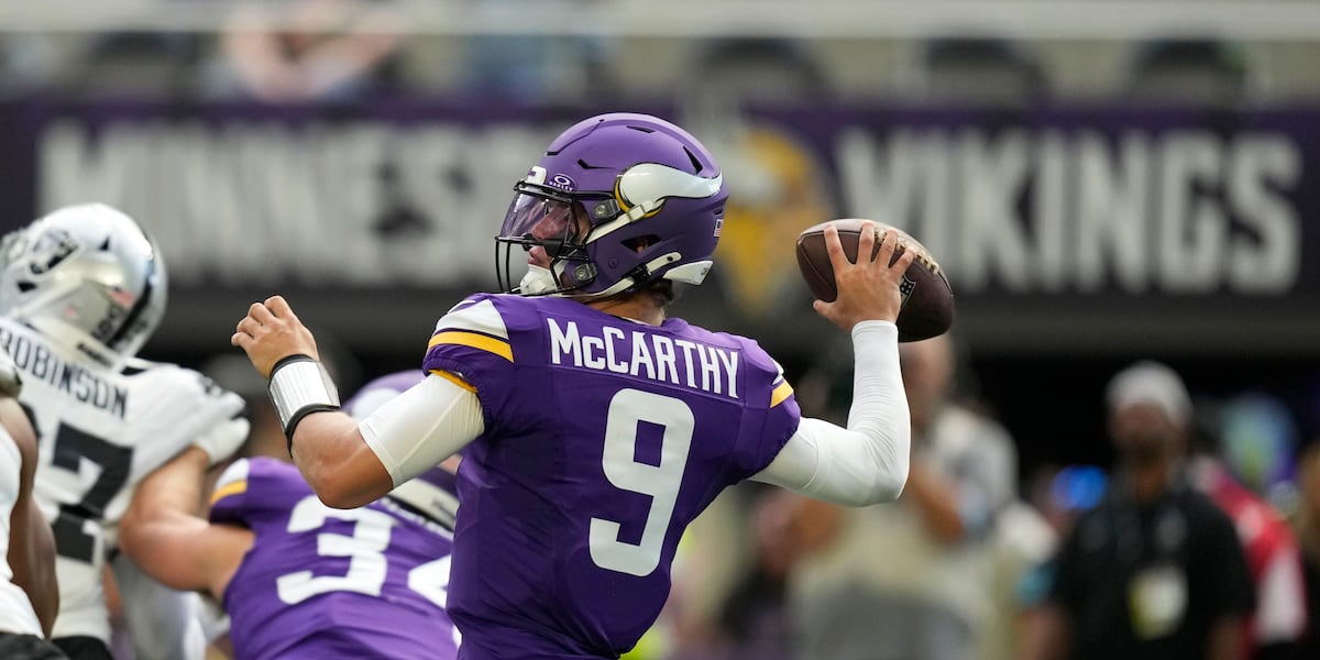 McCarthy out for Vikings’ Christmas Day game against Detroit Lions