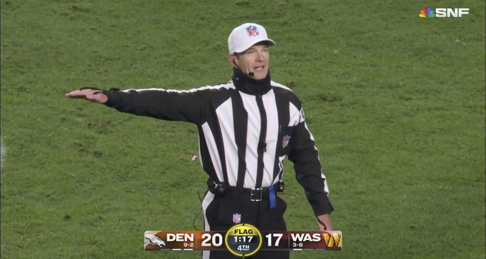 NBC crew calls out officiating on consecutive plays in SNF finish