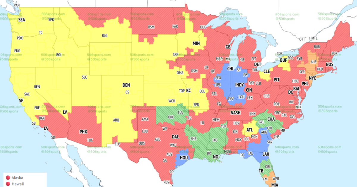 NFL Distribution Map: Will you get to watch Steelers vs. Ravens, Week 14?