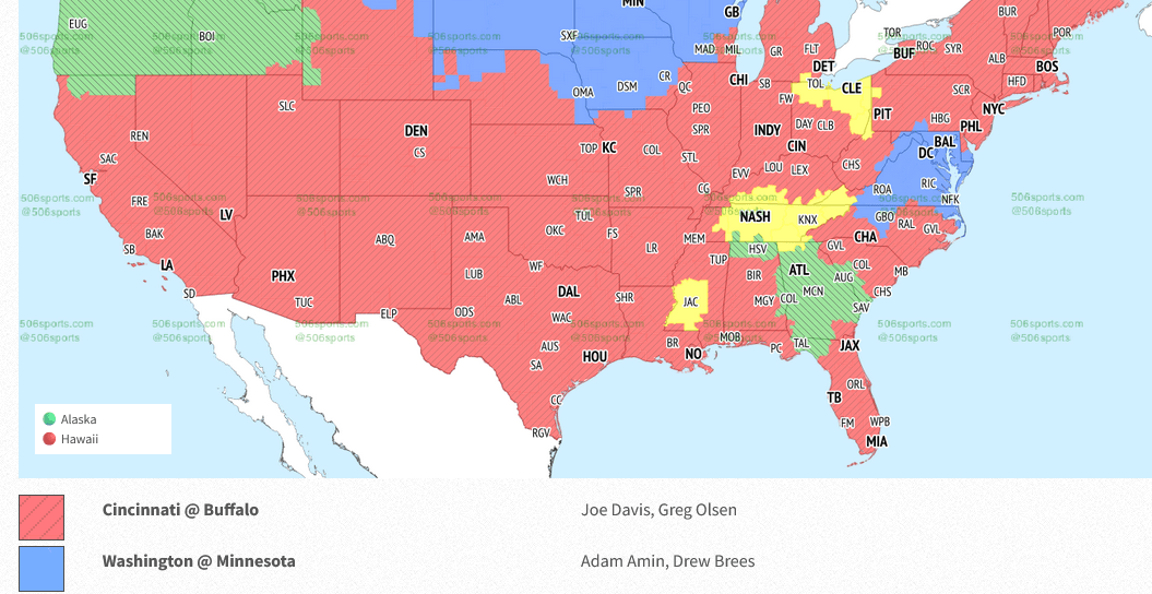 NFL Week 14: Seattle Seahawks vs. Atlanta Falcons coverage map and FOX commentators