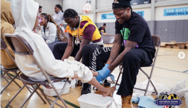 Baltimore Ravens' Gift to Schoolkids: Clean Feet and New Kicks