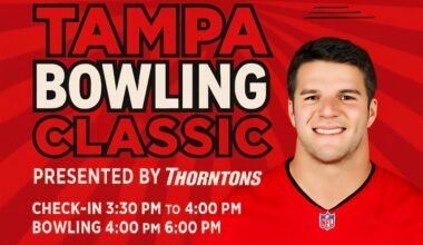 Tampa Bay Buccaneers’ Graham Barton Hosts Charity Bowling Bash for Local Kids at Pin Chasers Midtown