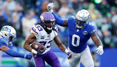 Seattle Seahawks DeMarcus Lawrence forced fumble Minnesota Vikings 2025...