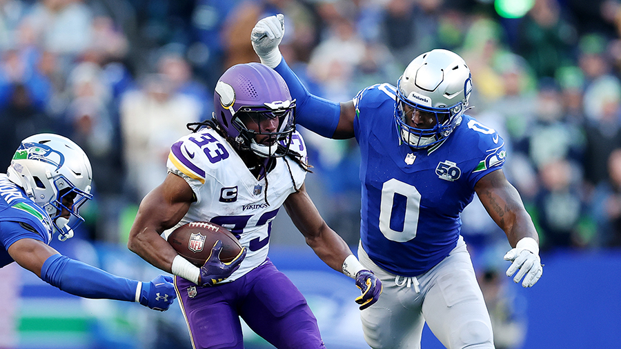 Seattle Seahawks DeMarcus Lawrence forced fumble Minnesota Vikings 2025...