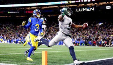 Seattle Seahawks Kenneth Walker III touchdown run Rams 2025...