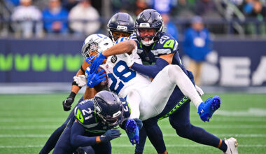 Seattle Seahawks defense Indianapolis Colts...