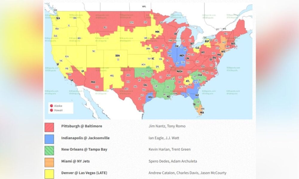 Steelers-Ravens Broadcast To Receive TV Coverage In Most Major Markets