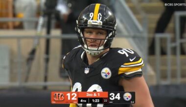 Pelissero: Steelers Weighing Giving T.J. Watt Another Week Of Rest