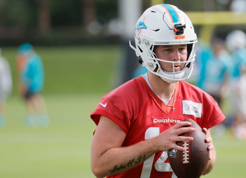 Dolphins confident in Quinn Ewers; injury report vs. Bengals