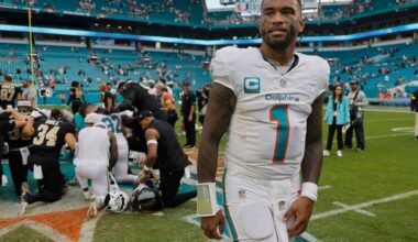 Dolphins' Tua talks sliding short of first down on key play