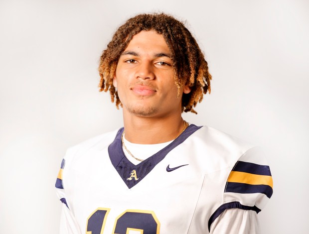 Justice Fitzpatrick, St. Thomas Aquinas, Football. All-County, Deerfield Beach, Wednesday, Dec. 11, 2024. (Carline Jean/South Florida Sun Sentinel)