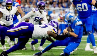 3 burning questions: How are the Lions preparing to handle Minnesota’s blitz?