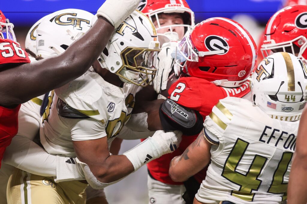 No. 4 Georgia 16 vs. No. 23 Georgia Tech 9