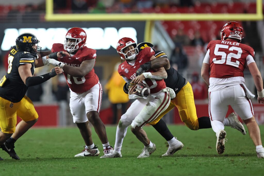 No. 22 Missouri 31 vs. Arkansas 17