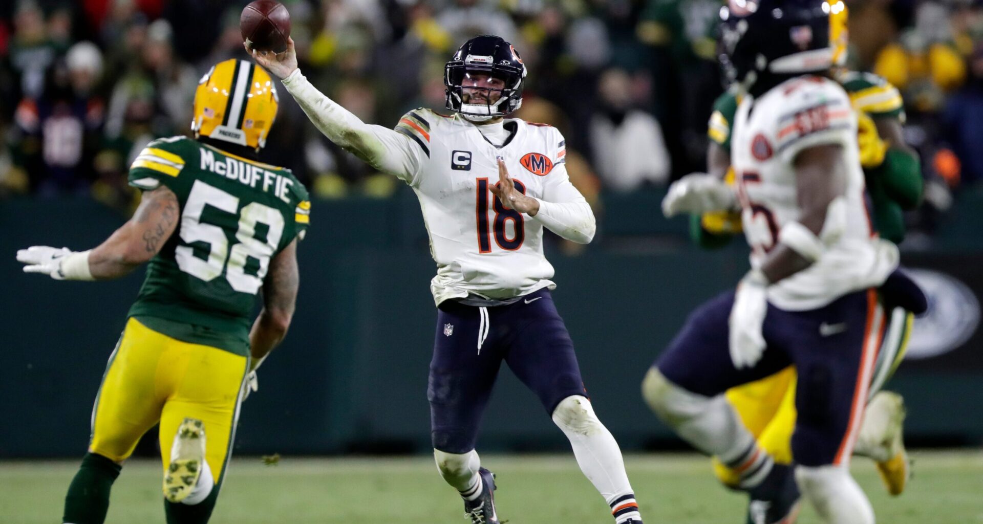Same Result, Different Feeling: Bears Lose to Packers, But the Gap Is Shrinking