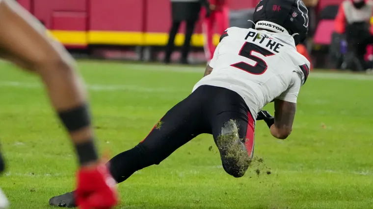 Why Texans 5 Jalen Pitre's helmet looks different than his Houston teammates image