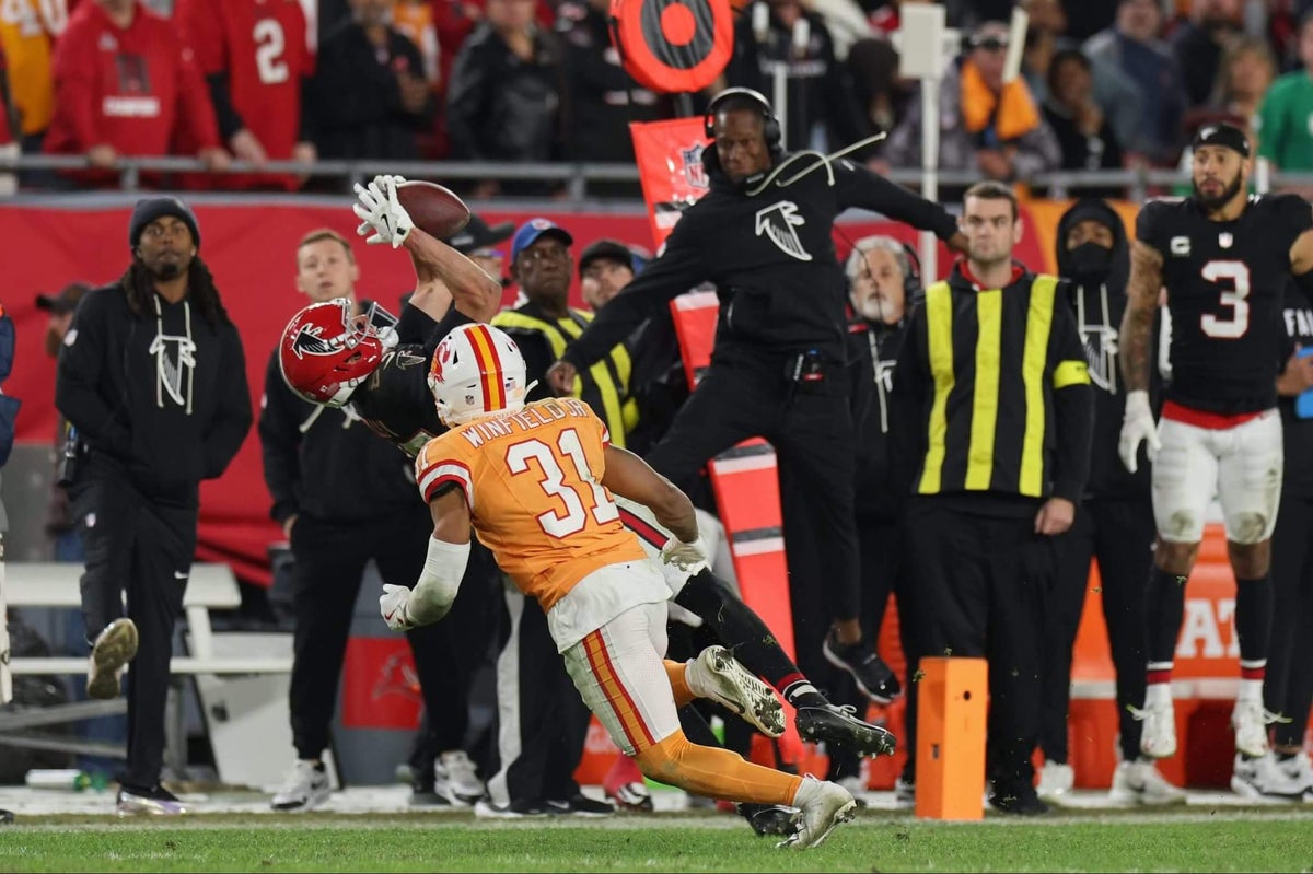 Falcons finally find a way, overcoming 19 penalties and 14-point deficit to beat Bucs