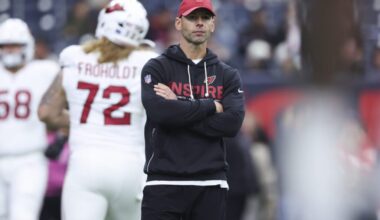 Arizona Cardinals head coach Jonathan Gannon