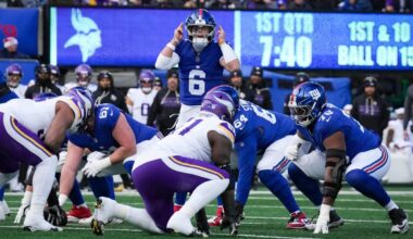 Giants’ offensive line injuries increase risk for Jaxson Dart in final 2 games
