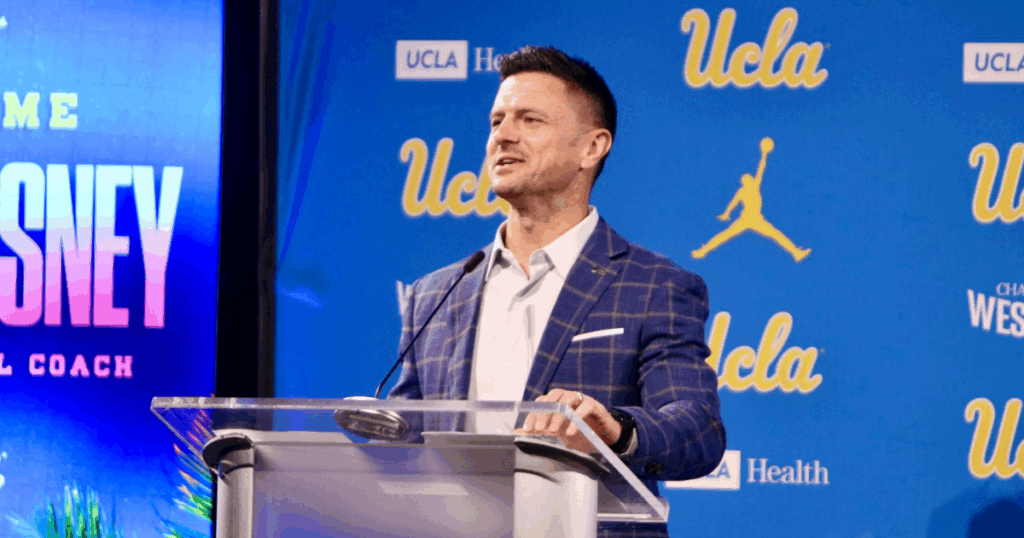 UCLA head coach Bob Chesney at his introductory press conference