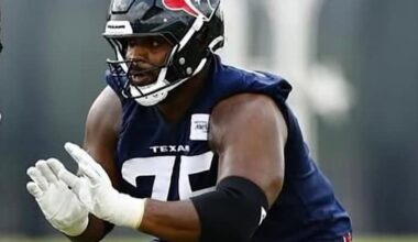 Texans waived former starting guard Laken Tomlinson
