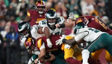 Washington Commanders QB Marcus Mariota leaves game against Philadelphia Eagles with an injured right hand